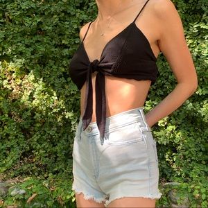 High rise Jean shorts